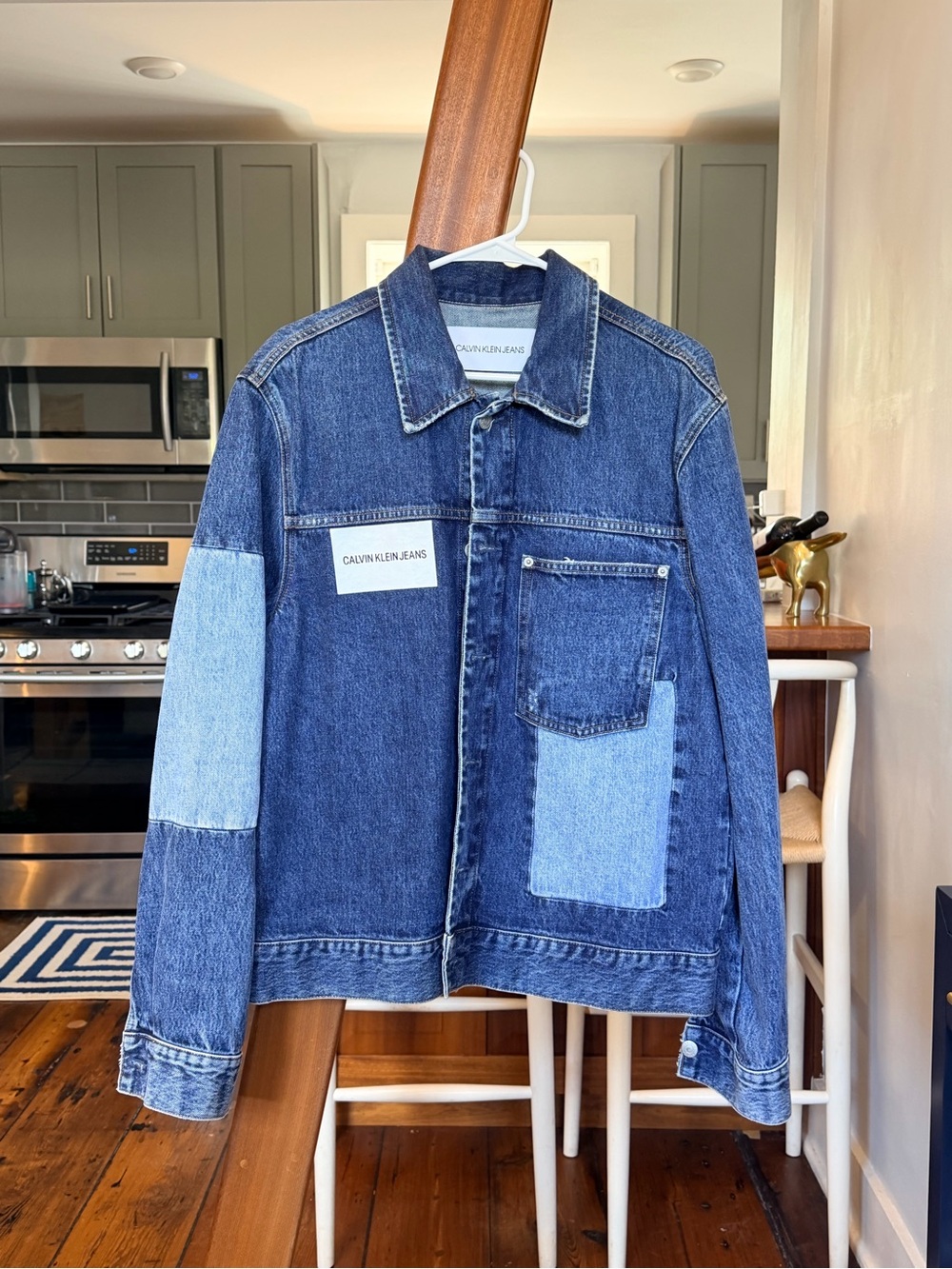 Calvin Klein Jeans Two-Tone Blue Denim Jacket